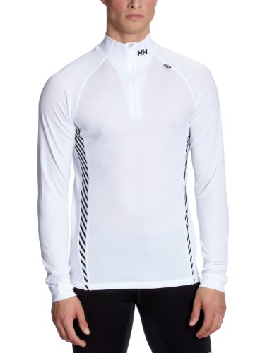 Helly Hansen Men's HH Dry Charger 1/2 Zip Top, White, Large