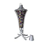 12 Inch Con Mosaic Multi Pewter Table Torch