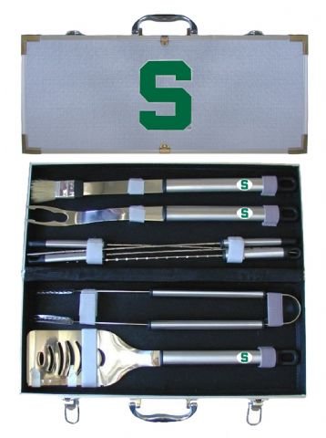 Michigan State Spartans 8 Piece Barbeque Tool Set w/ Case