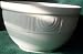 Vintage Hall Pottery Art Deco Batter Bowl White Relief Ribbed