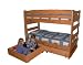 Bunk Bed Plan Stackable Twin over Twin with Two Large Storage Drawers and Hardware Kit (for Bunk and Two Drawers)