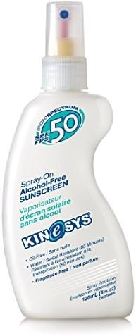 KINeSYS SPF 50 Performance Suncreen Spray, Alcohol Free, 4 ounce by KINeSYS