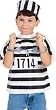 Dress Up Vinyl Costume Convict Kit for Kids Costume Accessories