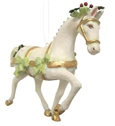 Department 56 Krinkles Jingle White Horse Christmas Ornament #796934
