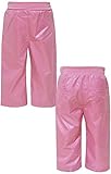 UZULAND 無柄 撥水加工 裏メッシュ パンツ 男児 女児 男の子 女の子（ピンク95cm）