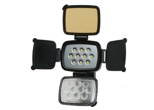 LED-5012 Video Light DV Canon Nikon Camcorder lamp + Battery +Hand Grip as COMER