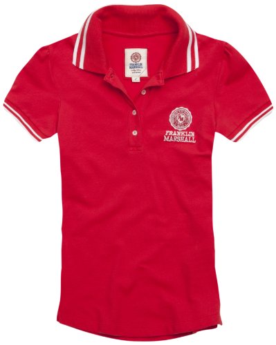 Franklin & Marshall Damen Poloshirt Stretch piqu&egrave; polo POWR194QPSS12, Gr. 40/42 (M), Rosa  Preisvergleich