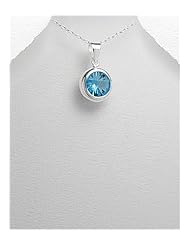 CZ Pendant Necklace In Sterling Silver
