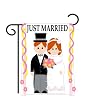 Just Married Garden Flag Indoor/outdoor 13.5" X 18"