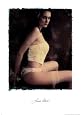Erotic Portrait, Sitting in Corset Art Poster Print by Laura Rickus, 20x28