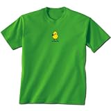 Field Hockey Chick Short Sleeve Field Hockey T-Shirt Adult Small on Green (Design on Front)