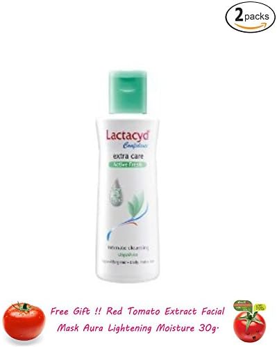 2 Packs of Lactacyd Daily Feminine Intimate Cleansing Extra Care - Active Fresh - 150ml Amazing of Thailand