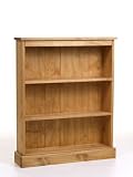 Core Products Santa fe Mission Wide Pine Low Bookcase MS108