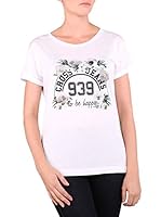 Cross Jeans Camiseta Manga Corta (Blanco)