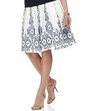 Jones New York Signature Printed Pleated Skirt