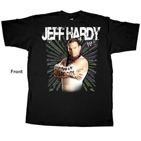 JEFF HARDY "VERTIGO" KIDS WRESTLING T-SHIRT SIZE LARGE 14-16