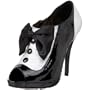 Harajuku Lovers Women's Dobson Open Toe Pump,Black/White,5 M US