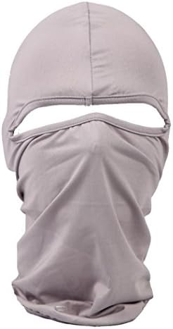 BluWhale Motocycle Cycling Sports Full Face Mask For Sun UV Protection Ultra Thin Lycra Balaclava (Grey)