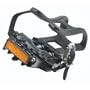 Sunlite Bicycle 9/16 in Low Fat Type Plastic Mountain Pedals with Clips and Straps, 1 pair