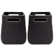 Set of 2 Faux Leather Oval Totes