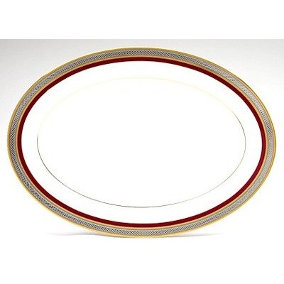 Noritake Ruby Coronet 16-Inch Oval Platter