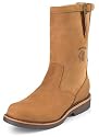 Men's Chippewa 10" WP Flexible Zipper Pull On Leather Wellington Work Boots