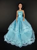 A Classic Blue Ball Gown Made to Fit the Barbie Doll