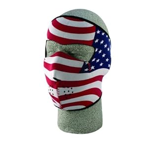 ZANheadgear Neoprene Stars and Stripes USA Flag Face Mask