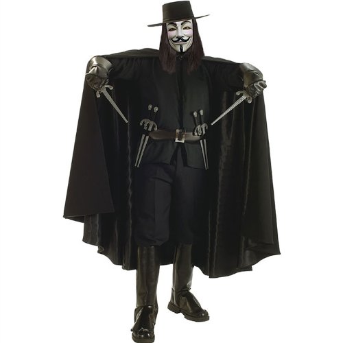 Check price Deluxe Adult V for Vendetta Cape - Official Superhero Costumes