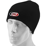 NHL Reebok Carolina Hurricanes Black Basic Logo Skully Knit Beanie