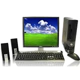 Dell Super Fast Optiplex Computer With LCD Flat Panel Monitor Included, Big 40 GB (Gigabyte) Hard Drive, 1 GB RAM, P4 Desktop PC, Single Core 2.8Ghz. Processor, XP