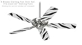 Ceiling Fan Skin Kit (fits most 42inch fans) - Zebra Skin - (Fan and fan blades NOT INCLUDED) by wallthat