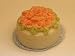 Dollhouse Miniature Pink Roses Trimmed Cake