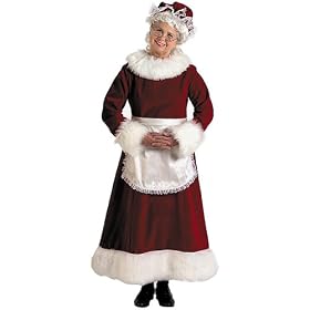 Women's Plus Size Mrs. Claus Dress Costume