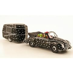 DKW 3=6 Cabriolet, mit Eriba Puck, Weihnachtsmodell, 2010, Modellauto, Fertigmodell, Schuco 1:43