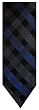 Men's Nicole Miller New York Neck Tie Black, Blue, and Charcoal Checkered Pattern