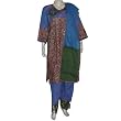 India Salwar Kameez Cotton Printed Embroidered Dress Size L (slk392b)
