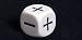 16mm d6 Opaque Math Operator Dice, 2 Function (+,-)
