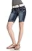WallFlower Juniors Belted Bermuda Denim Shorts
