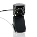 CSL - USB Webcam inkl. Mikrofon mit 6 LEDs HD + Lichtsensor | (interpoliert 12 MP) | Plug & Play | PC + Notebook | Skype/MSN/ICQ/YAHOO/AIM