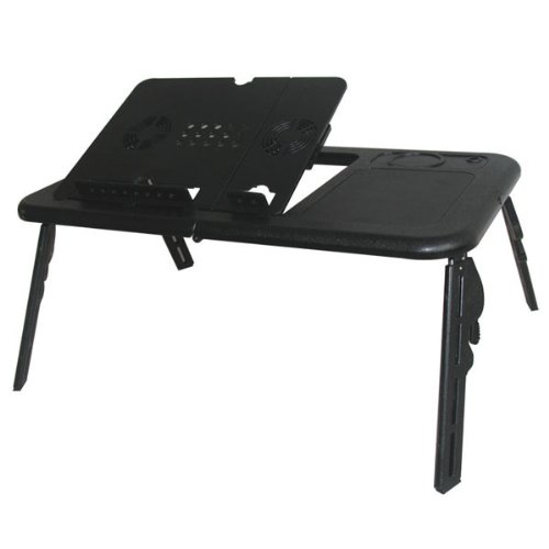 Neewer Portable Laptop/Notebook Table with DualCooling Fans Pad Adjustable Legs
