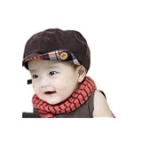 HOTER Infant and Toddler Coffee Corduroy Newsboy Cap