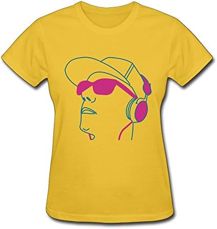 PCY Women's Create My Own Head Mitch Nerd Glasses Geek Face Eyes Cute Tees XS Yellow
