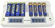 Titanium Smart Fast 8 Bay AA/AAA Ni-MH Battery Charger AC 100-240V + DC Adapters M-8800