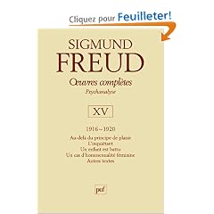 Oeuvres compl�tes Psychanalyse : Volume 15, 1916-1920, Au-del� du principe de plaisir, L'inqui�tant, Un enfant est battu, Un cas d'homosexualit� f�minine, Autres textes