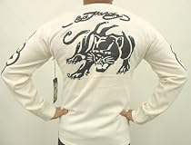 Ed Hardy Cashmere Wool Leather Metal Studded Tiger Sweater Christian Audigier XXL