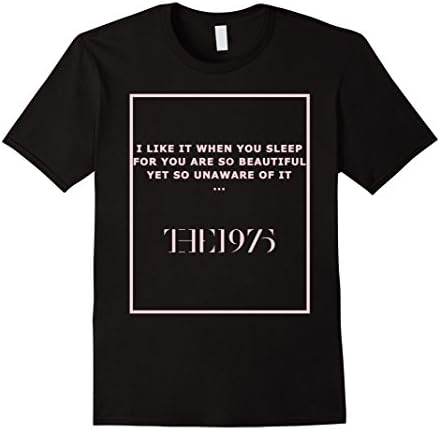 Men's UGH TThe 1975 Album T-Shirt I Like It When You Sleep Large Black