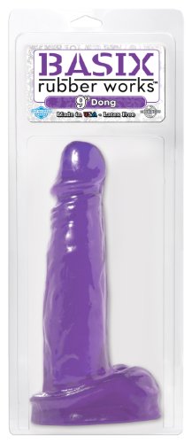 Basix Rubber Works 9-Inch Dong, Purple