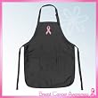 Pink Ribbon Apron Black Breast Cancer Awareness TOP RATED for Grilling, Barbecue, Kitchen and Cooking Best Unique Gifts for a Man, Men, HIM HER Women, Ladies. GIFT IDEA!