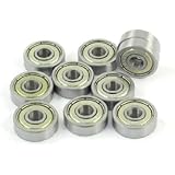 uxcell 10 Pcs 625ZZ 5mm x 16mm x 5mm Shielded Deep Groove Radial Ball Bearing